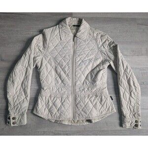 Barbour Women's Jacket Lambourn Quilted Tan Fitted Sz 6 US